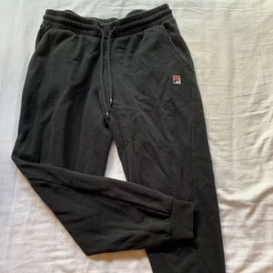 Black FILA sweatpants